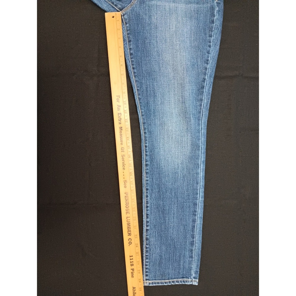 Old Navy Curvy Mid Rise Slim Leg Jeans Blue Medium Wash Women's Size 12 Reg - Picture 5 of 13